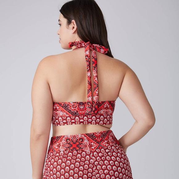 Cacique Lane Bryant triangle swim top bikini - Picture 2 of 2